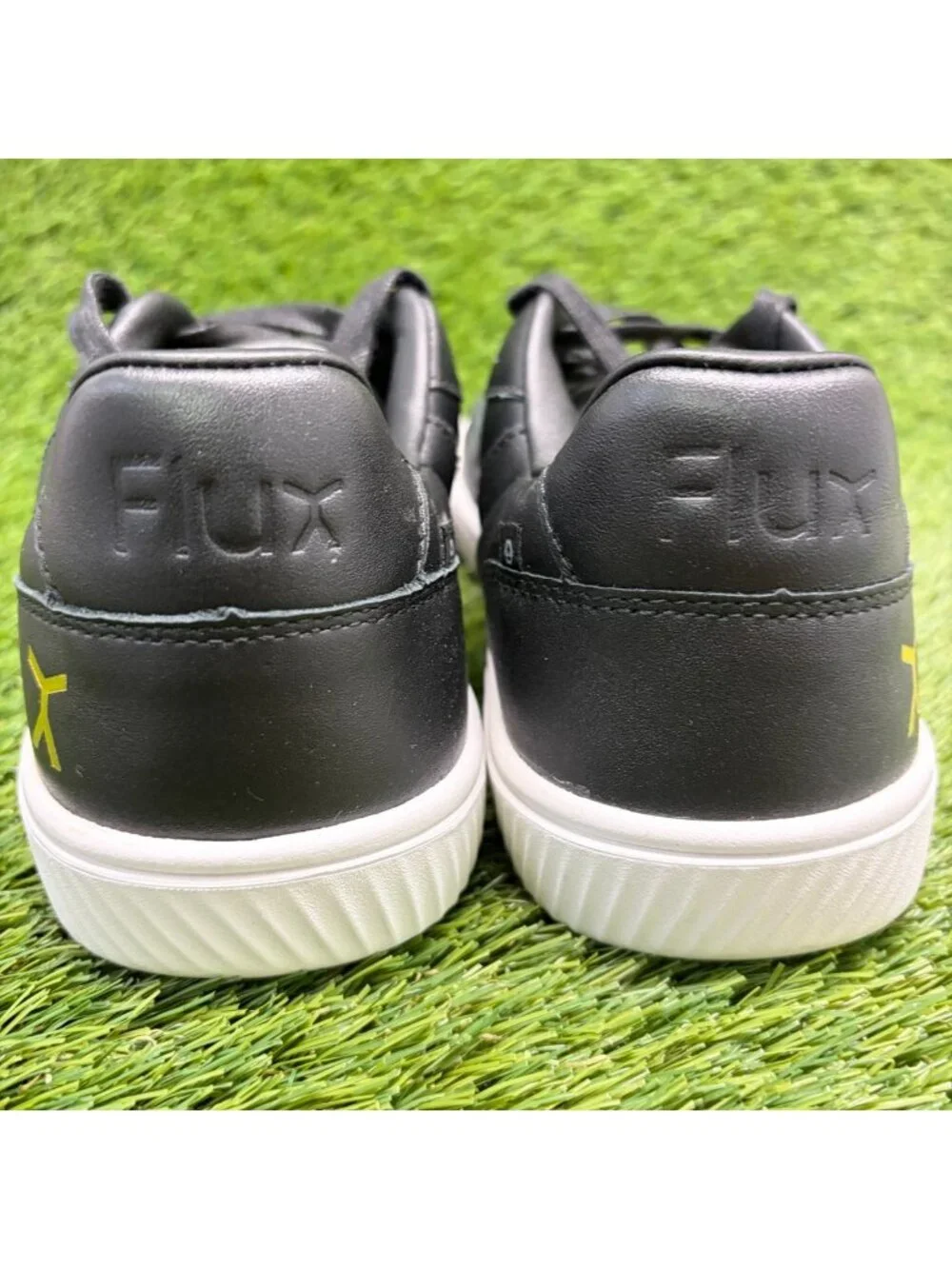 Flux Footwear Adapt Leather Trainer Black Mens Size 10 Athletic Shoes Sneakers